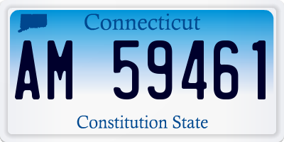 CT license plate AM59461