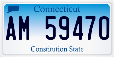 CT license plate AM59470