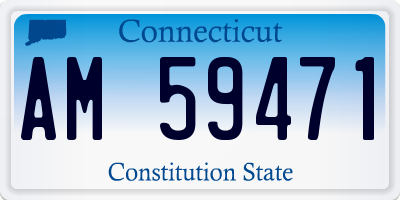 CT license plate AM59471