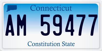CT license plate AM59477
