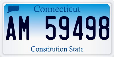CT license plate AM59498