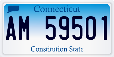 CT license plate AM59501