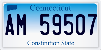 CT license plate AM59507