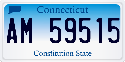 CT license plate AM59515