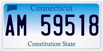 CT license plate AM59518