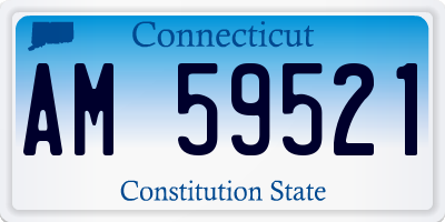 CT license plate AM59521