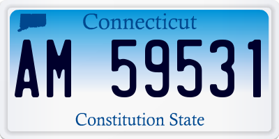 CT license plate AM59531