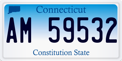 CT license plate AM59532