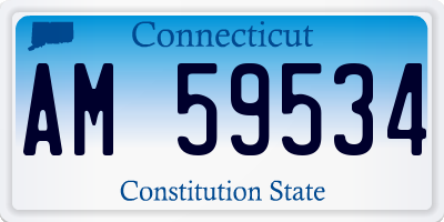 CT license plate AM59534