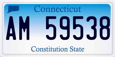 CT license plate AM59538