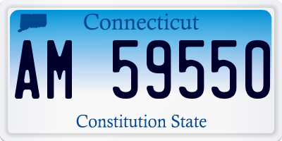 CT license plate AM59550