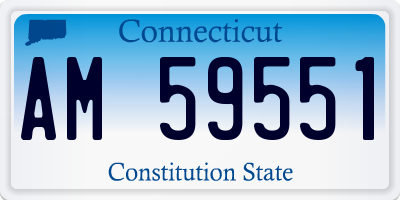 CT license plate AM59551