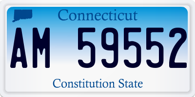 CT license plate AM59552
