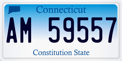 CT license plate AM59557
