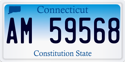 CT license plate AM59568