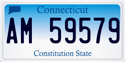 CT license plate AM59579
