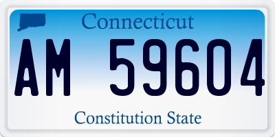 CT license plate AM59604