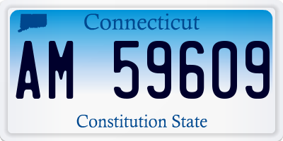 CT license plate AM59609