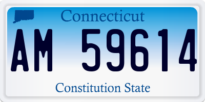 CT license plate AM59614