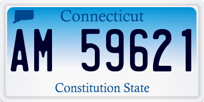 CT license plate AM59621