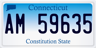 CT license plate AM59635