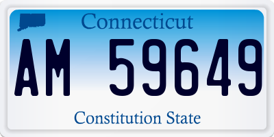 CT license plate AM59649