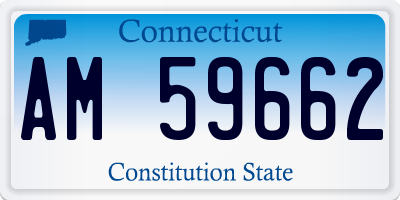 CT license plate AM59662