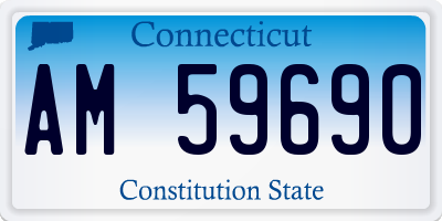 CT license plate AM59690