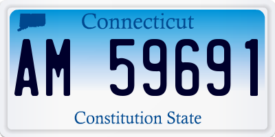 CT license plate AM59691