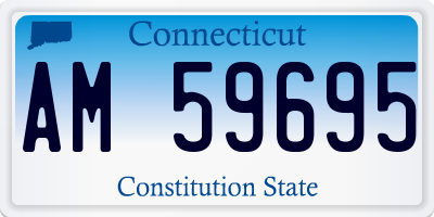 CT license plate AM59695