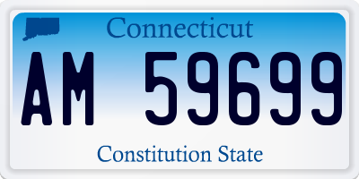 CT license plate AM59699