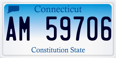 CT license plate AM59706