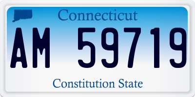 CT license plate AM59719