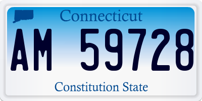 CT license plate AM59728