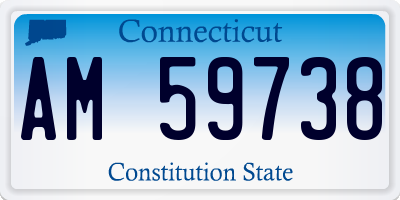 CT license plate AM59738