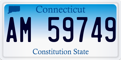 CT license plate AM59749