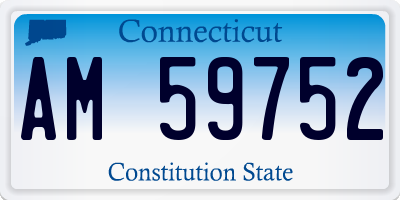 CT license plate AM59752