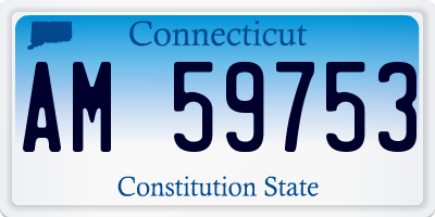 CT license plate AM59753
