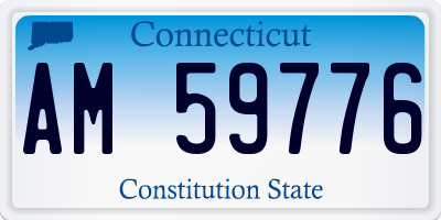 CT license plate AM59776