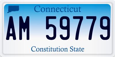 CT license plate AM59779