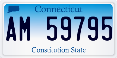 CT license plate AM59795