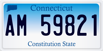 CT license plate AM59821