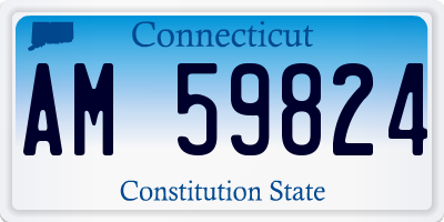 CT license plate AM59824
