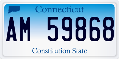 CT license plate AM59868