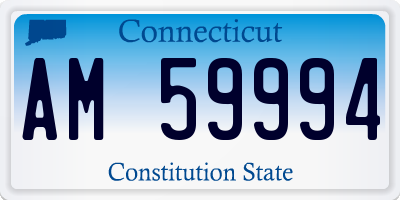 CT license plate AM59994