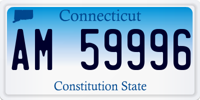 CT license plate AM59996