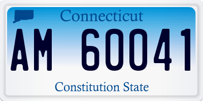 CT license plate AM60041