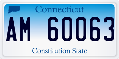 CT license plate AM60063