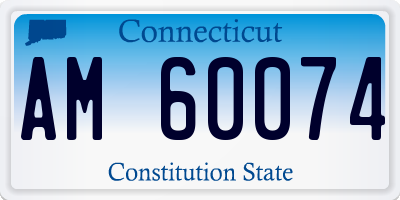 CT license plate AM60074