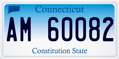 CT license plate AM60082